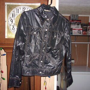 1970"s Black Nylon Cire Light Weight Jacket